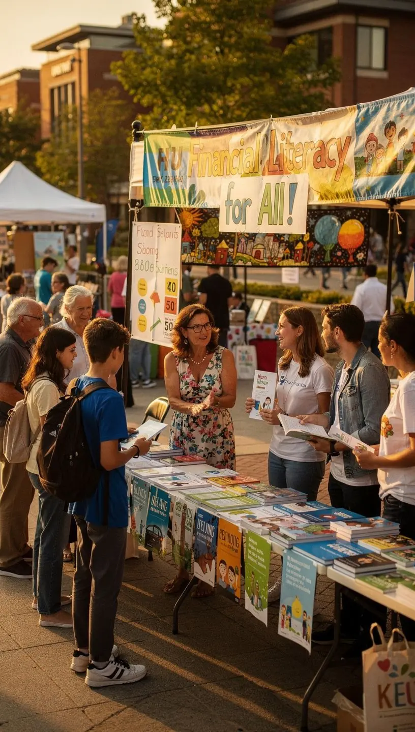 Pénzügyi tervező használata egy asztalon, ahol jegyzetek és kalkulátor is látható.